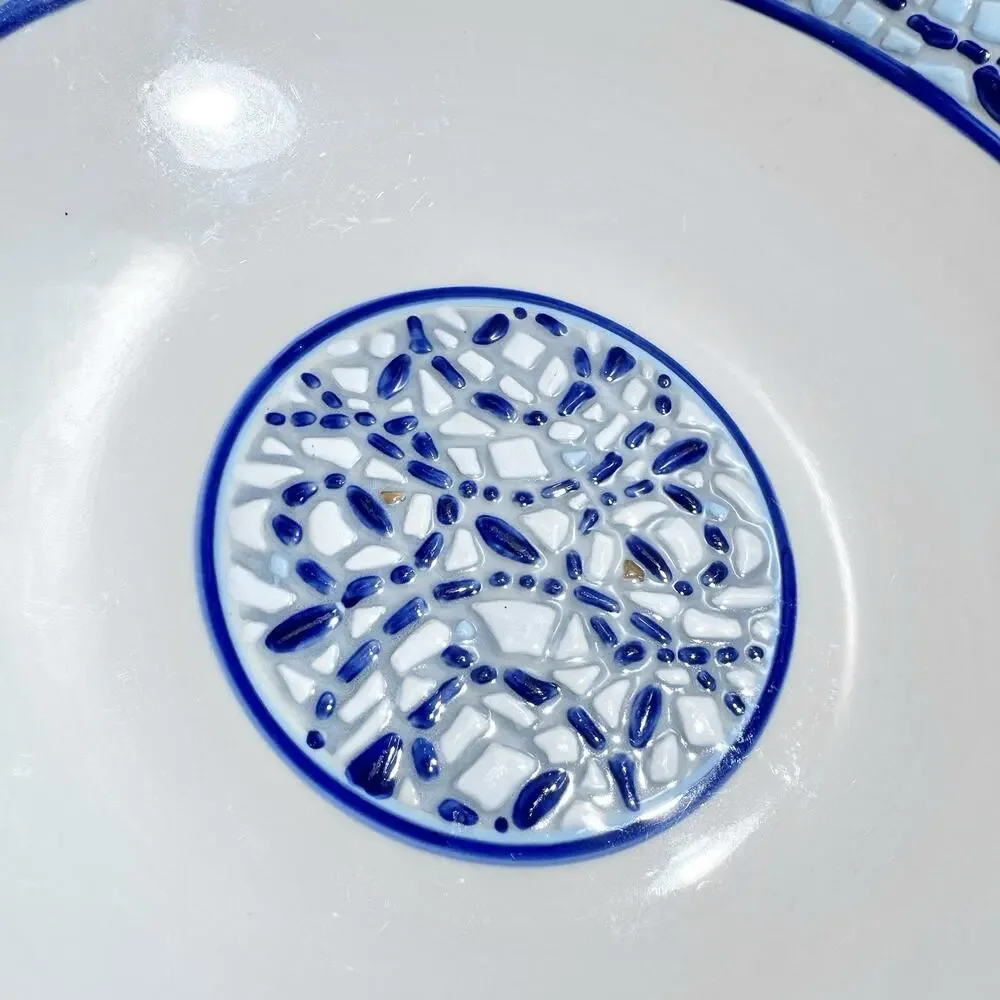 Monaco Pfaltzgraff Center Piece Large Bowl Mosaic 12”x2.25”